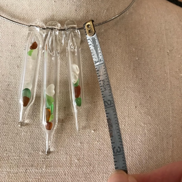 3 Hand Blown Glass Pendants - Picture 2 of 2